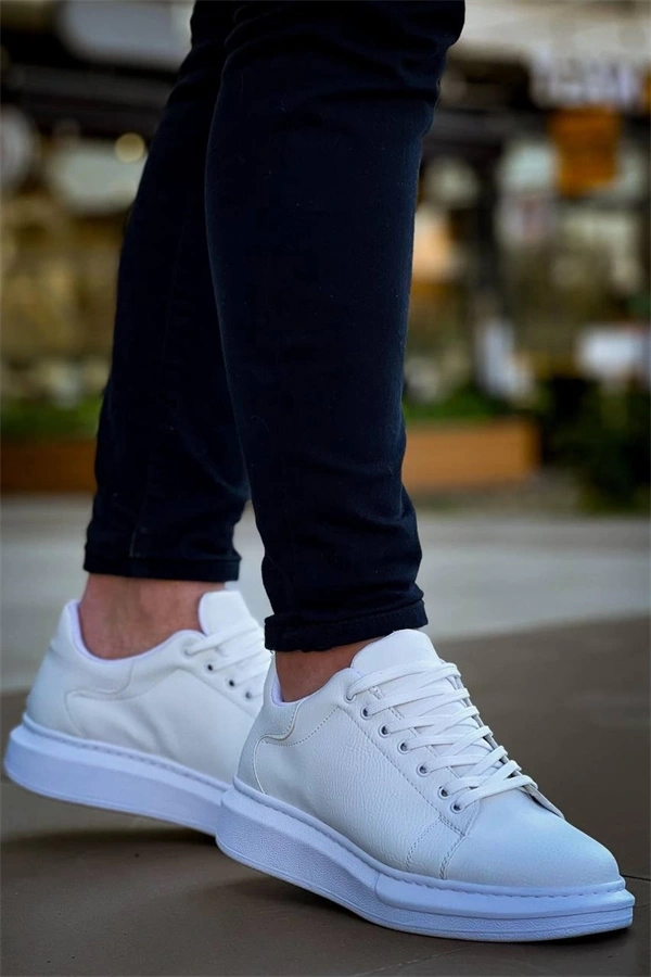 Kb-X500  Kuback Bağcıklı Beyaz  Günlük Erkek Ayakkabı