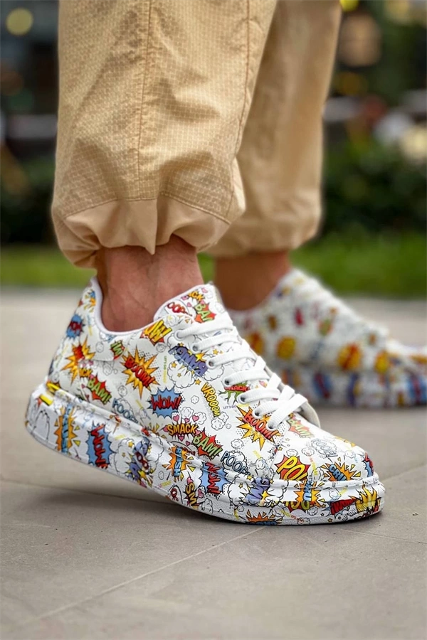 Kb-X500  Kuback  Beyaz Boom  Bağcıklı  Günlük Erkek  Ayakkabı