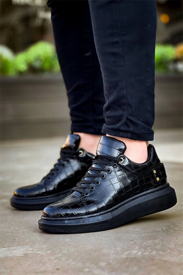 Kb047  Kuback Kömür Crocodile Günlük Erkek  Ayakkabı
