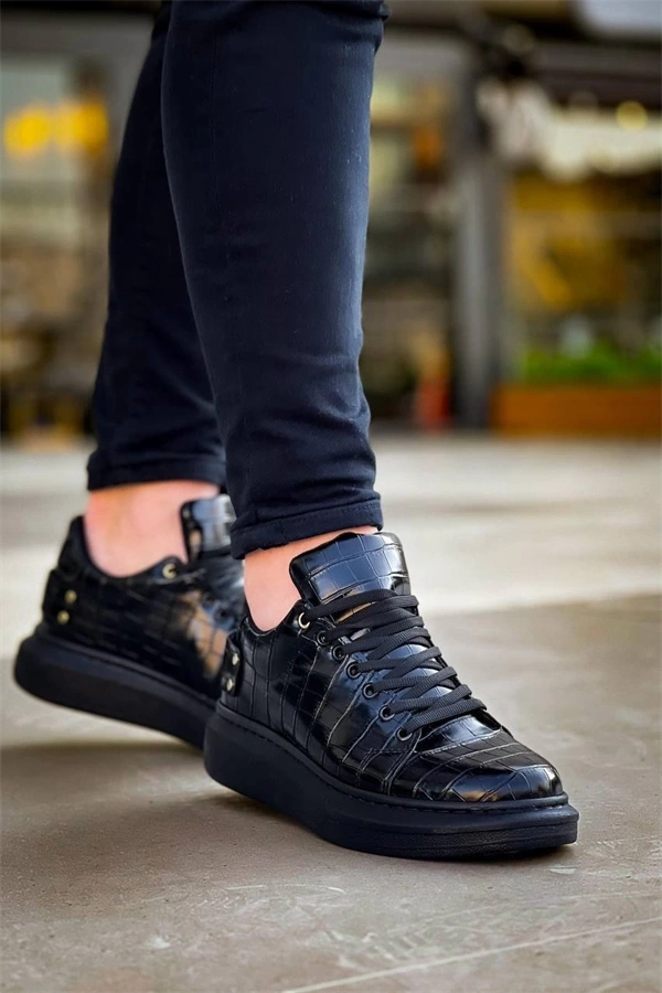 Kb047  Kuback Kömür Crocodile Günlük Erkek  Ayakkabı
