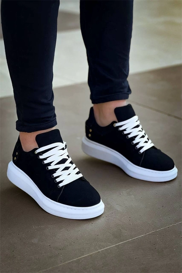 Kb047  Kuback Siyah Süet Günlük Erkek  Ayakkabı