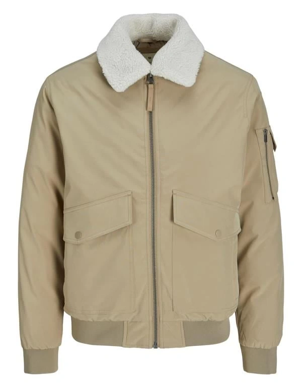 Kürklü Fonksiyonel Bomber Erkek Mont