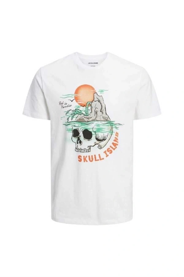 Kurukafa Baskılı Erkek T-Shirt