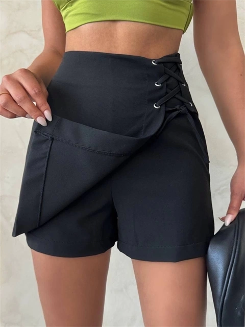 Kuş gözü şort etek s25819