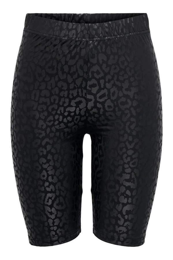 Leopar Desen Yarım Tayt