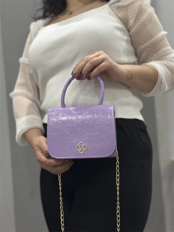 Lila cilt krash çanta