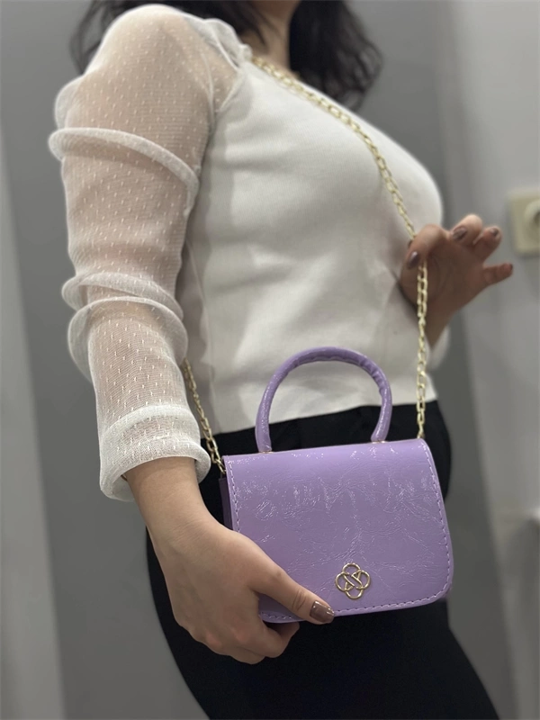 Lila cilt krash çanta