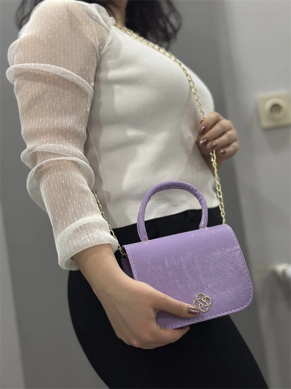 Lila cilt krash çanta