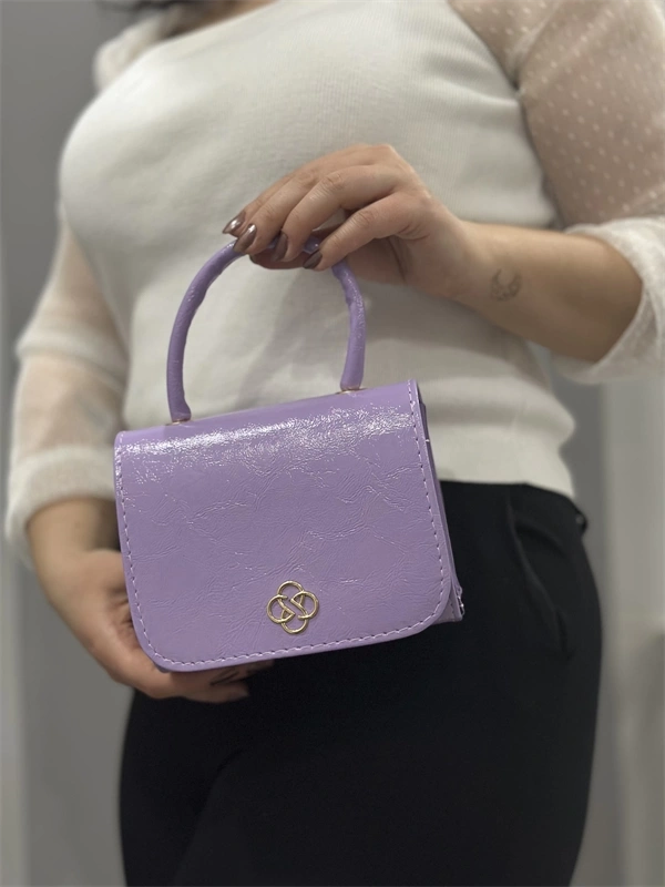 Lila cilt krash çanta