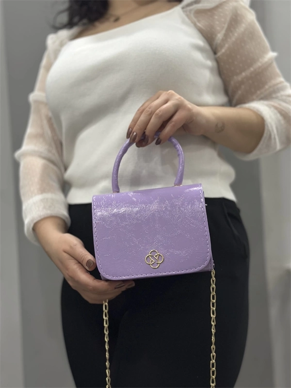 Lila cilt krash çanta