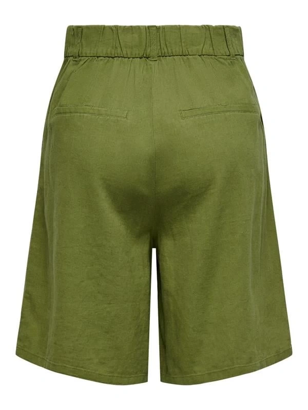 Loose Fit Keten Kadın Şort