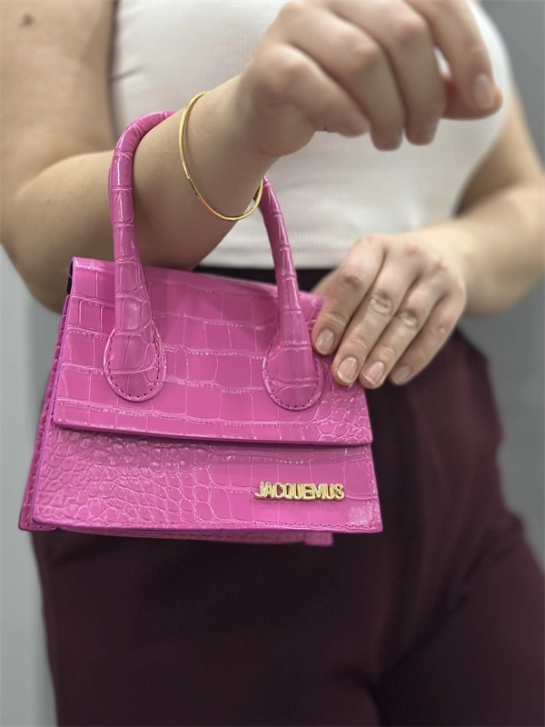 Luxe pembe cilt çanta