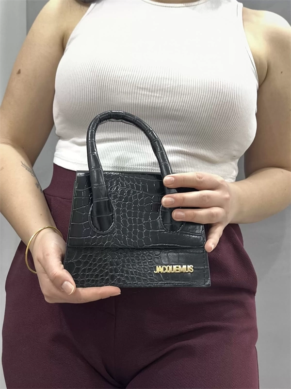 luxe siyah cilt çanta