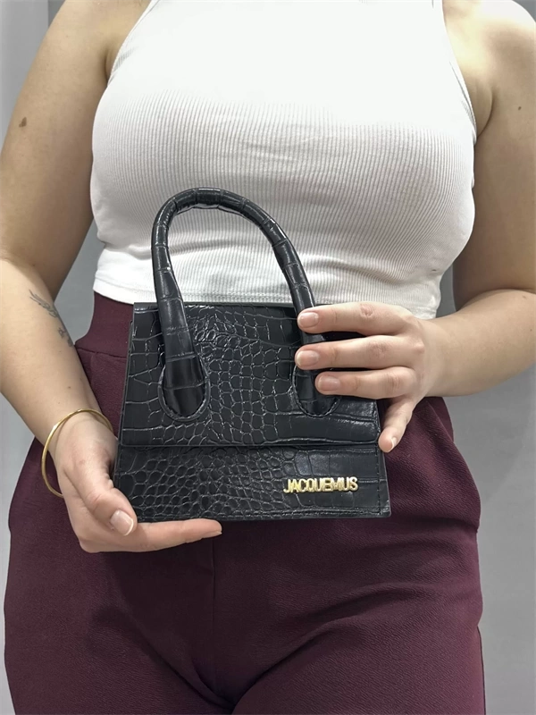 luxe siyah cilt çanta