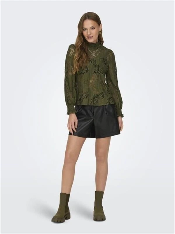 Mom Deri Kadın Şort