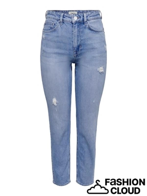 Mom Jean Yırtık  Jean Kot Pantolon