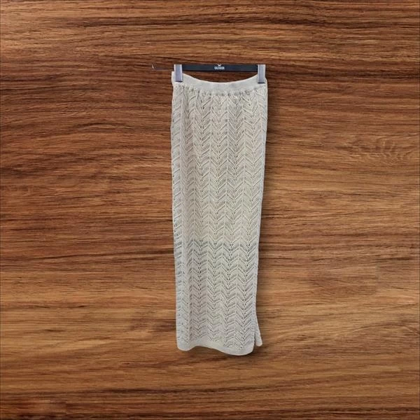 Örme Dantelli Uzun Kadın Etek