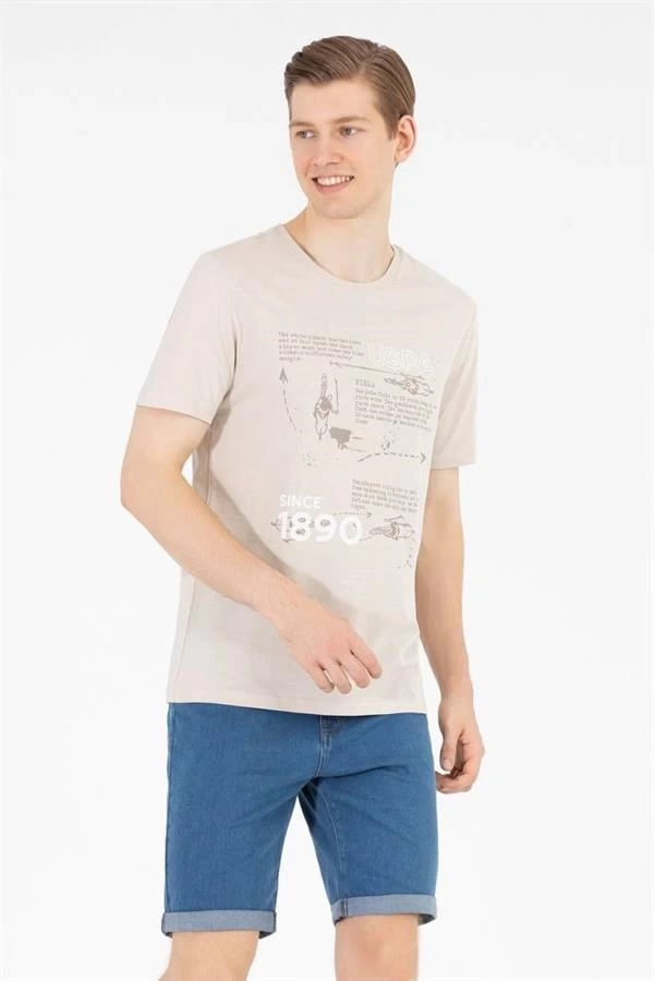 Oten Baskılı Erkek T-Shirt