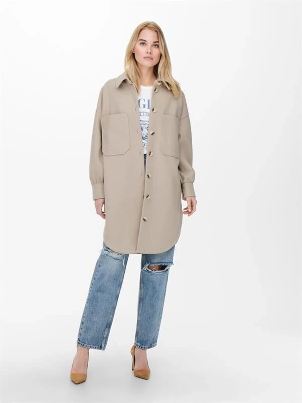 Oversize Uzun Spor Ceket