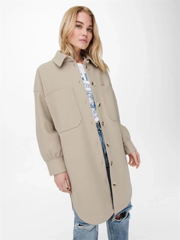 Oversize Uzun Spor Ceket