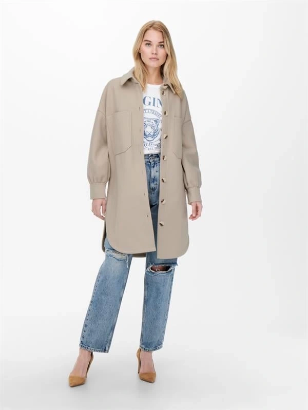 Oversize Uzun Spor Ceket