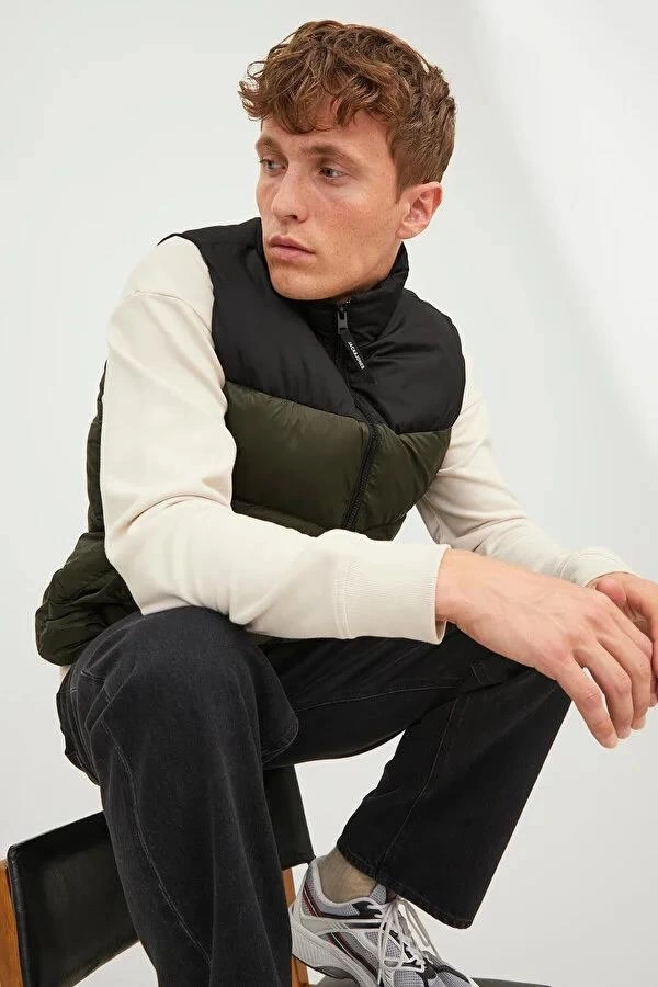 Parçalı Şişme Erkek Yelek