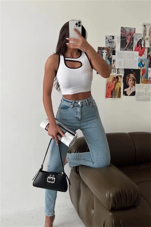 Pencereli kaşkorse crop