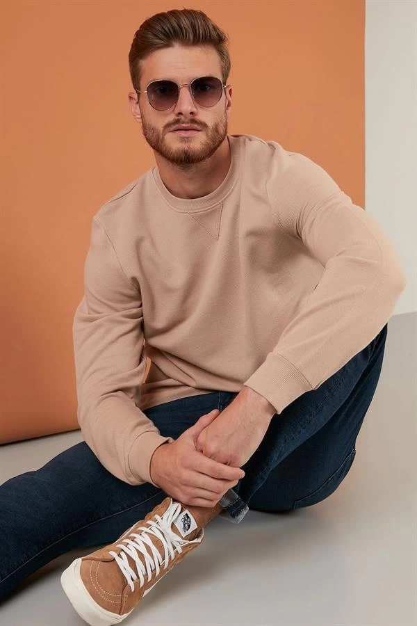 Pike Kumaş Comfort Fit Sweatshirt