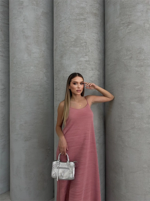 Piliseli Uzun Elbise