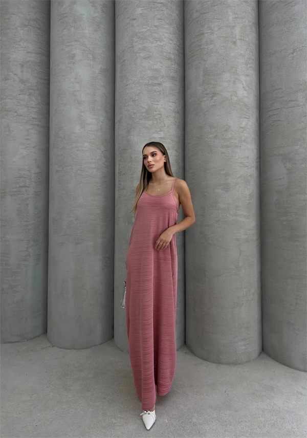 Piliseli Uzun Elbise