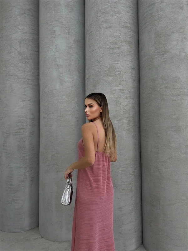 Piliseli Uzun Elbise