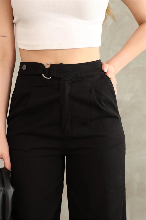 Pnt gabardin kemer detay pantolon