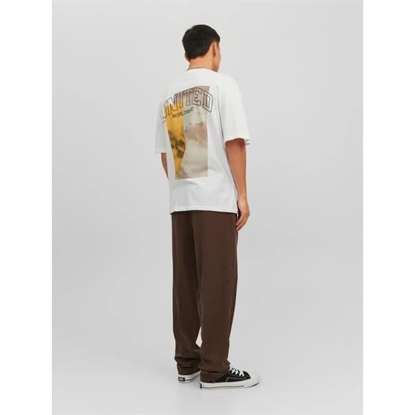 Sırt Baskılı Erkek Oversize T- Shırt