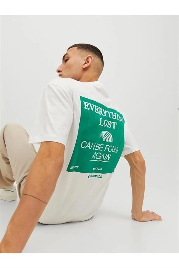 Sırt Baskılı Erkek T-Shirt