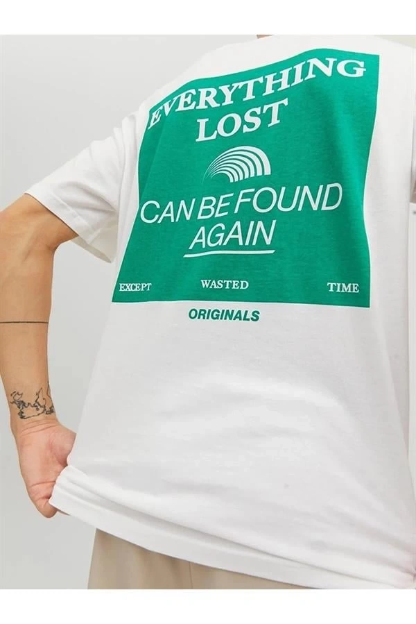 Sırt Baskılı Erkek T-Shirt