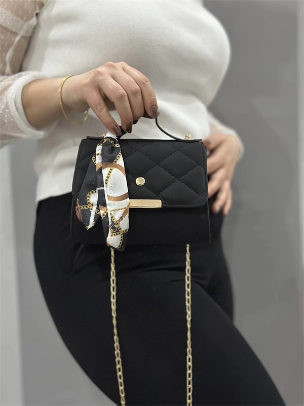 Siyah cilt zoje çanta