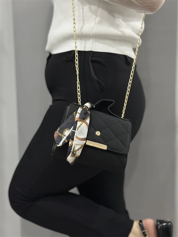 Siyah cilt zoje çanta