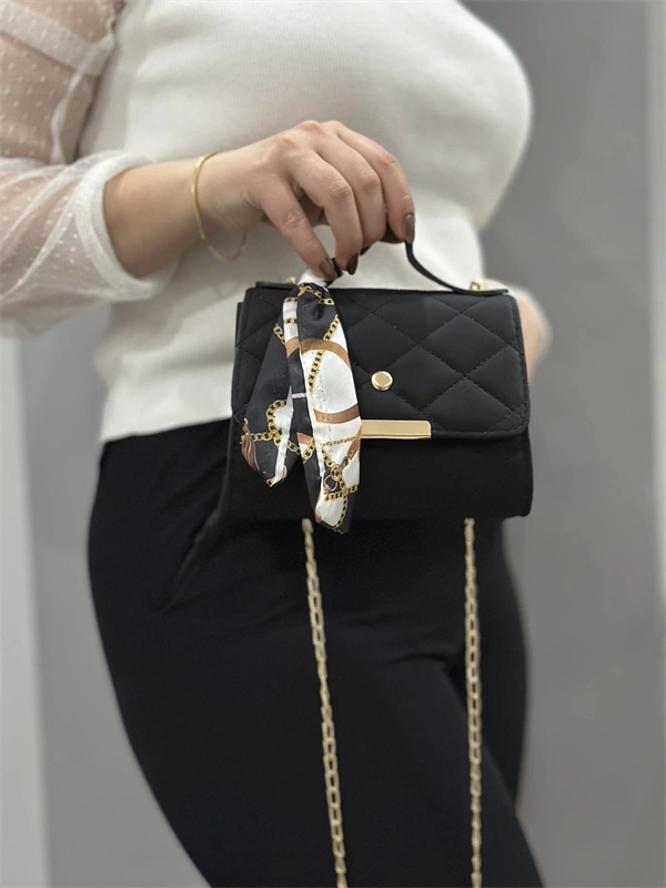 Siyah cilt zoje çanta