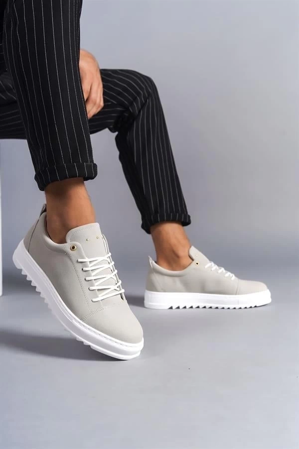 SLW152 Cool Bağcıklı Süet Erkek Günlük Spor Klasik Ayakkabı SBT - Gri