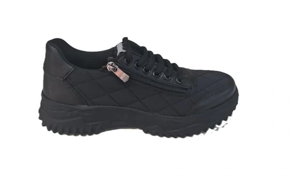 Soft Shell Ve Deri Karışımı Mevsimlik Günlük Kadın Ayakkabı