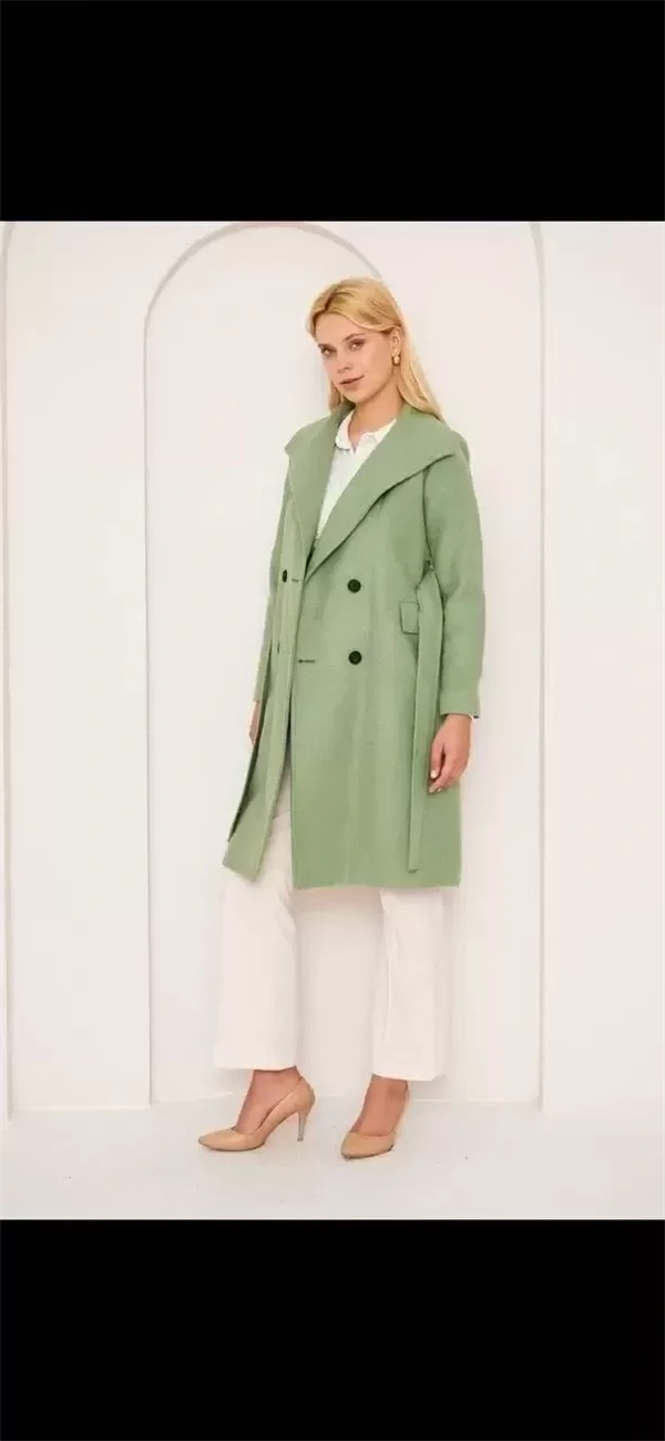 Uzun Düz Kaşe Kaban