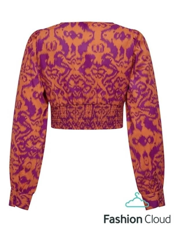 V Yaka Kısan Kadın Bluz