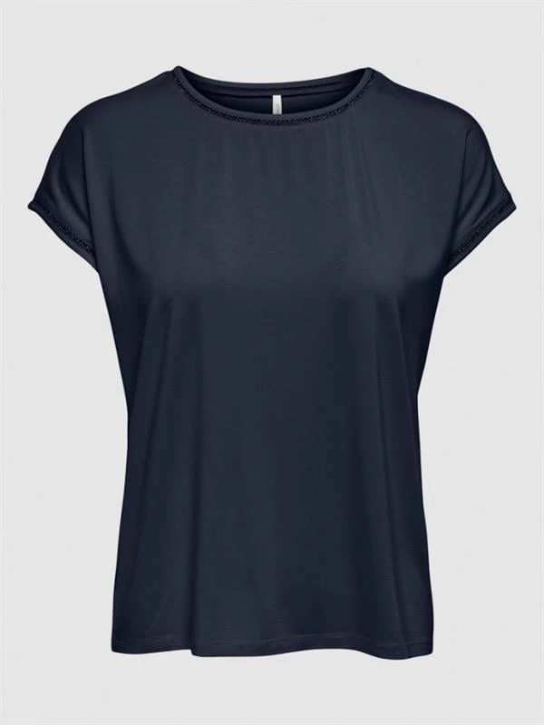 Viskon Yaka Dantel T-Shirt