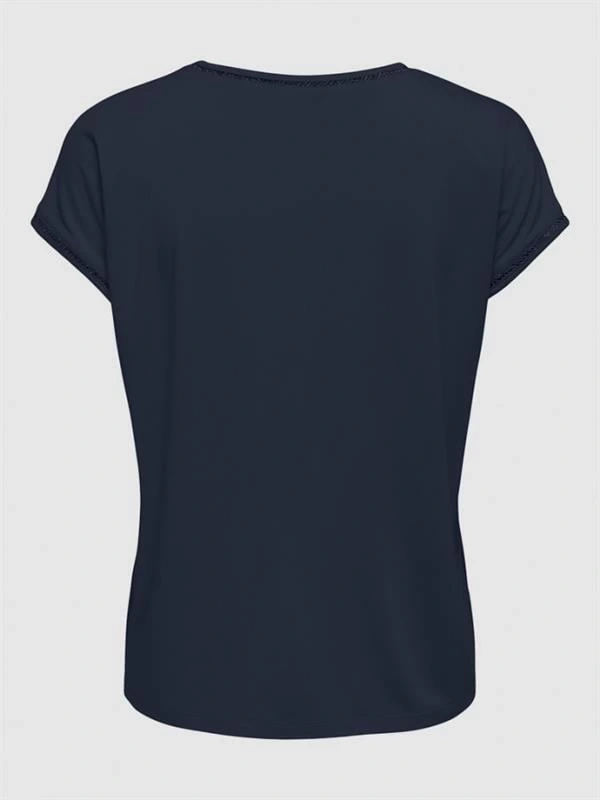 Viskon Yaka Dantel T-Shirt