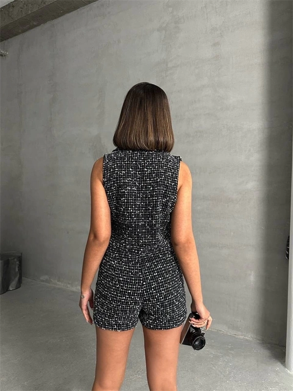 Yelekli şort takım