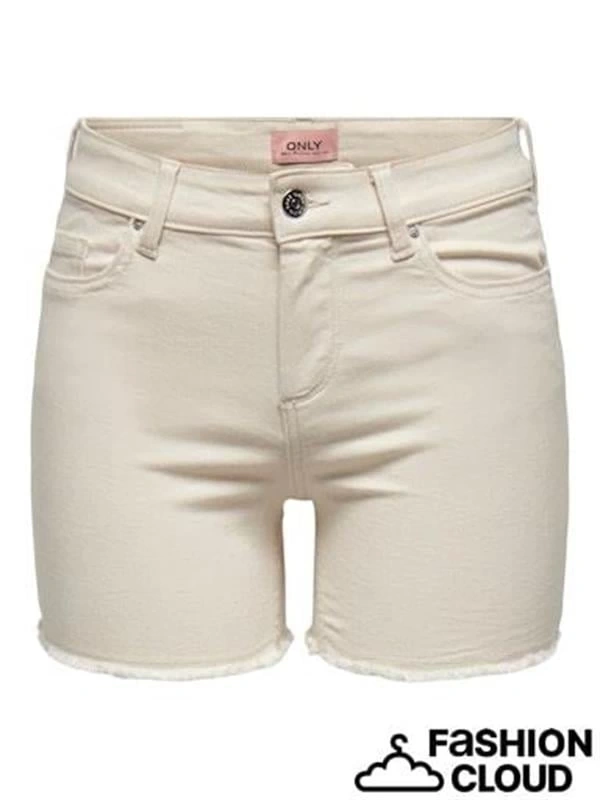 Yüksek Bel Likralı Kadın Kot Şort 15196303