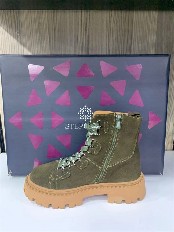 Z322412 Deri Bayan Fermuarlı Bot