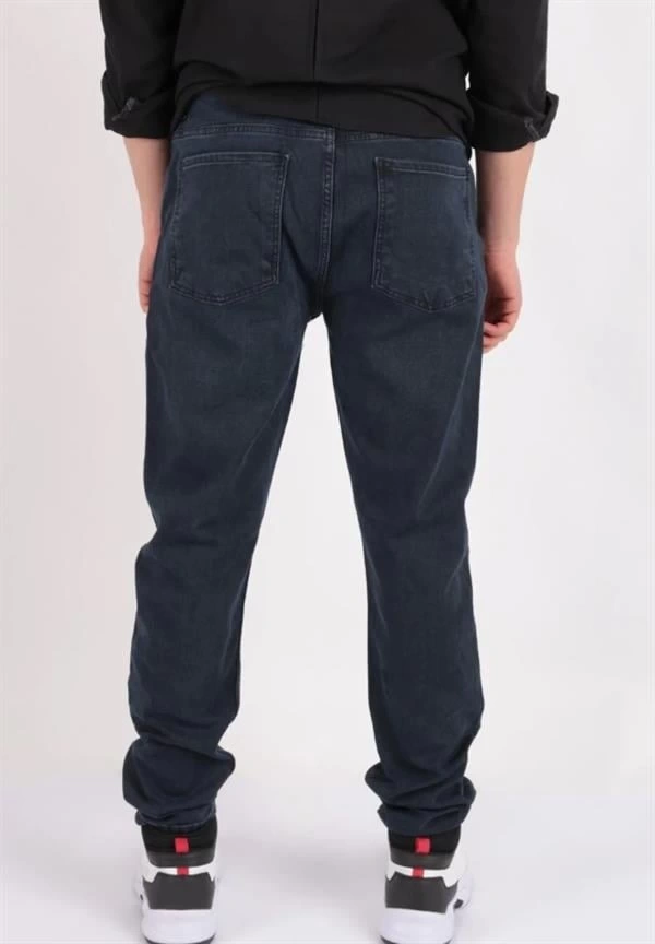 Zagor Yüksek Bel Dar Kesim Erkek Jean Pantolon