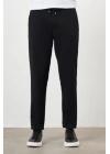 2534 Beli Lastikli Jogger Old Money Style Erkek Pantolon Siyah