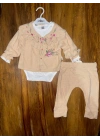 3-12 Aylık Üçlü Takım Bej